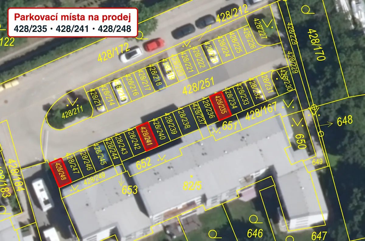 Prodej garážového stání 13 m²